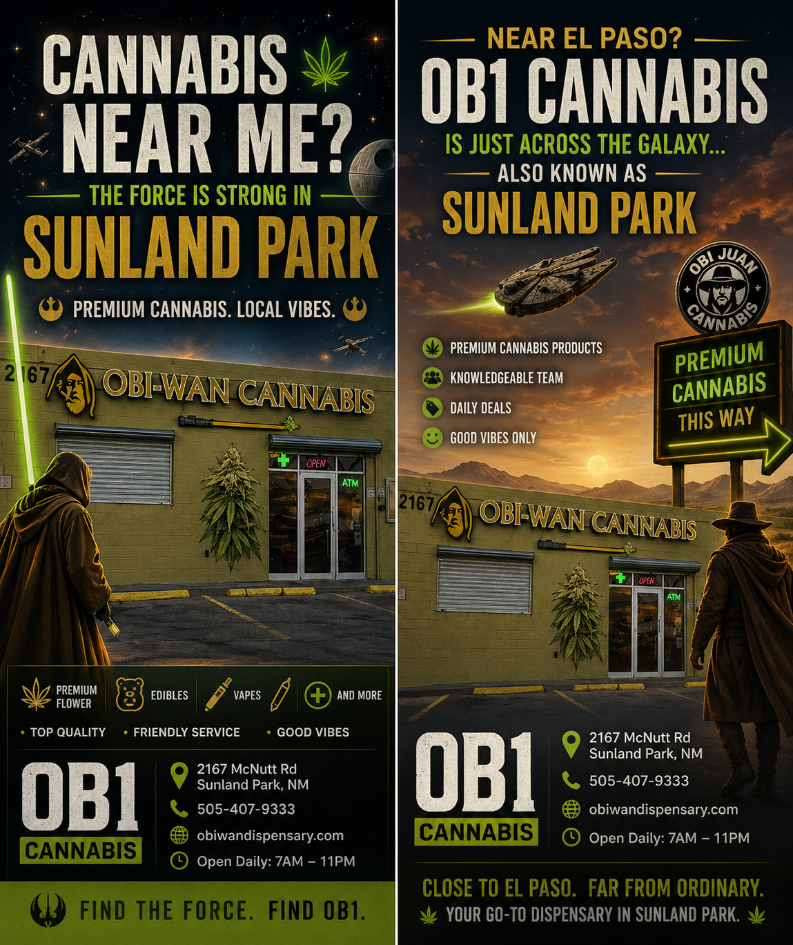 Best Deals in the Galaxy — OBI-WAN CANNABIS