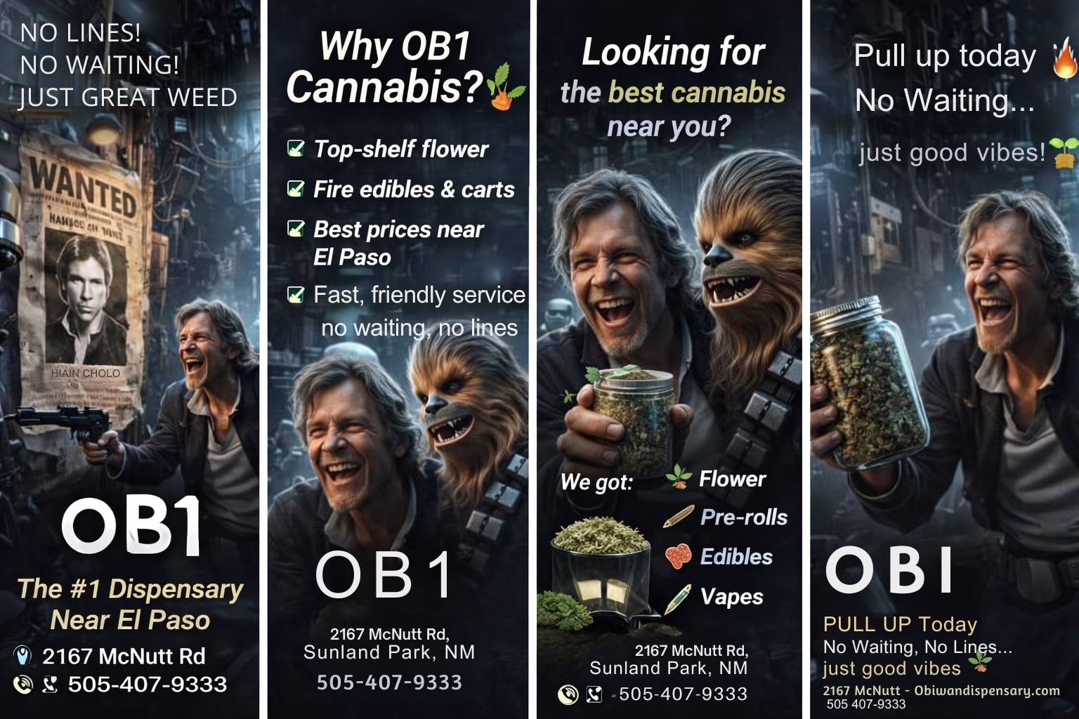 No Lines! No Waiting! Just Great Weed — OBI-WAN CANNABIS